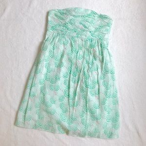 VINEYARD VINES Beach Umbrella Print Cotton Dress